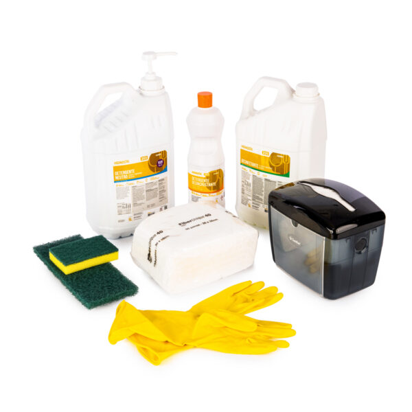 Limpeza é um dos pilares para a reputação de qualquer restaurante, por isso preparou um kit que reune produtos para uma higienização segura.