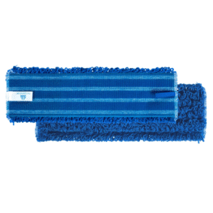 Refil de microfibra azul usado tanto para limpeza seca quanto para úmida, captando pequenas partículas, garantindo uma ótima qualidade de desinfecção.