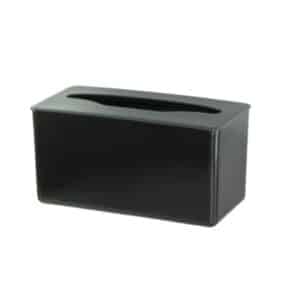 Ideal para ambientes como copas e recepções, o Dispenser de Papel Toalha de Mesa preto combina elegância e praticidade.